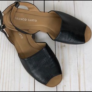 Franco Sarto Black Buttery Soft Leather